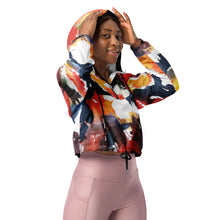 Load image into Gallery viewer, Women’s cropped windbreaker
