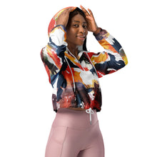 Load image into Gallery viewer, Women’s cropped windbreaker
